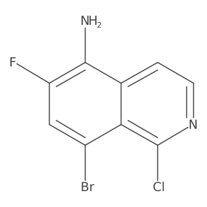 8-Bromo-1-chloro-6-fluoroisoquinolin-5-amine Structure
