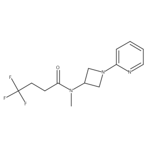 4,4,4-trifluoro-N-methyl-N-[1-(pyridin-2-yl)azetidin-3-yl]butanamide Structure