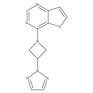 2-(1-{thieno[3,2-d]pyrimidin-4-yl}azetidin-3-yl)-2H-1,2,3-triazole Structure