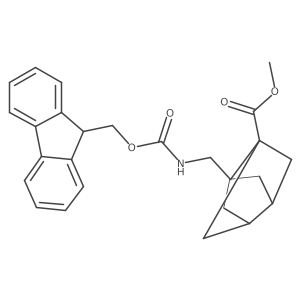 methyl 5-[({[(9H-fluoren-9-yl)methoxy]carbonyl}amino)methyl]tricyclo[3.3.0.0,3,7]octane-1-carboxylate结构式