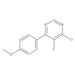 4-Chloro-5-fluoro-6-(4-methoxyphenyl)pyrimidine结构式