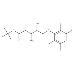 (3S)-3-Amino-4-hydroxy-5-(2,3,5,6-tetrafluoro-phenoxy)-pentanoic Acid Tert-Butyl Ester结构式