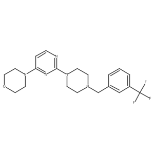 4-[2-(4-{[3-(Trifluoromethyl)phenyl]methyl}piperazin-1-yl)pyrimidin-4-yl]morpholine Structure