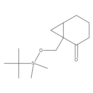 1-{[(Tert-butyldimethylsilyl)oxy]methyl}bicyclo[4.1.0]heptan-2-one Structure