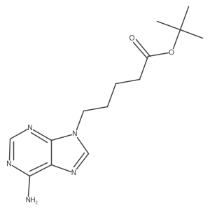 tert-butyl 5-(6-amino-9H-purin-9-yl)pentanoate结构式