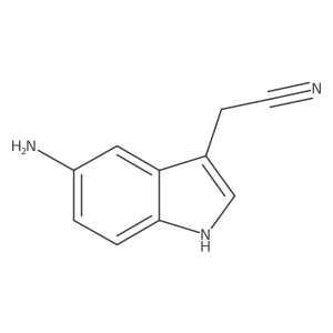 1H-Indole-3-acetonitrile, 5-amino-结构式
