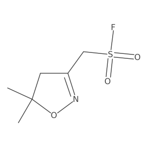(5,5-Dimethyl-4,5-dihydro-1,2-oxazol-3-yl)methanesulfonyl fluoride Structure