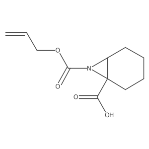 7-[(Prop-2-en-1-yloxy)carbonyl]-7-azabicyclo[4.1.0]heptane-1-carboxylic acid Structure