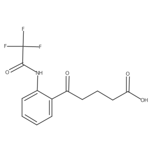 5-oxo-5-[2-[(2,2,2-trifluoroacetyl)amino]phenyl]pentanoic acid结构式