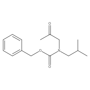 benzyl N-(2-methylpropyl)-N-(2-oxopropyl)carbamate结构式