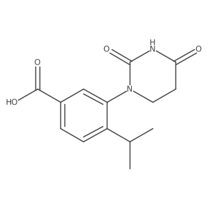 3-(2,4-Dioxohexahydropyrimidin-1-yl)-4-isopropyl-benzoic acid Structure