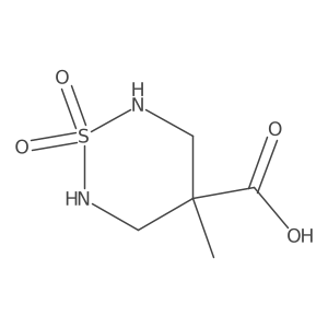 4-Methyl-1,1-dioxo-1lambda6,2,6-thiadiazinane-4-carboxylic acid Structure