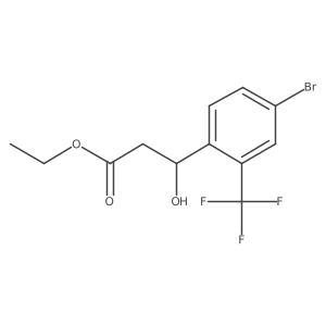 Ethyl 3-(4-bromo-2-(trifluoromethyl)phenyl)-3-hydroxypropanoate Structure