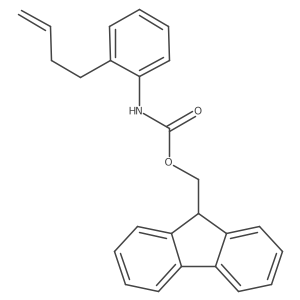 (9H-fluoren-9-yl)methyl N-[2-(but-3-en-1-yl)phenyl]carbamate结构式