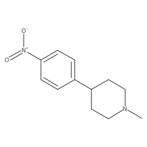 1-Methyl-4-(4-nitrophenyl)piperidine Structure