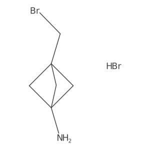 3-(Bromomethyl)bicyclo[1.1.1]pentan-1-amine hydrobromide Structure