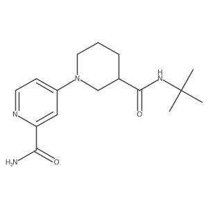 4-[3-(Tert-butylcarbamoyl)piperidin-1-yl]pyridine-2-carboxamide Structure