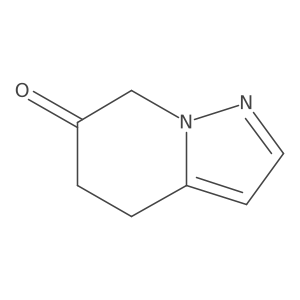 4H,5H,6H,7H-pyrazolo[1,5-a]pyridin-6-one结构式