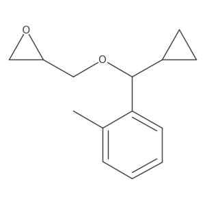 (2R)-2-[[Cyclopropyl(2-methylphenyl)methoxy]methyl]oxirane结构式