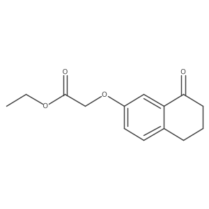 Ethyl [(5,6,7,8-tetrahydro-5-oxo-3-naphthalenyl)oxy]acetate Structure