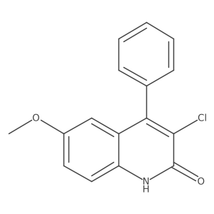 2(1h)-Quinolinone,3-chloro-6-methoxy-4-phenyl- Structure