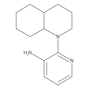rel-2-[(4aR,8aR)-Octahydro-1(2H)-quinolinyl]-3-pyridinamine结构式