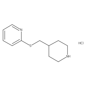 2-(Piperidin-4-ylmethylsulfanyl)-pyridine hydrochloride结构式