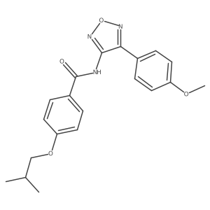 N-[4-(4-methoxyphenyl)-1,2,5-oxadiazol-3-yl]-4-(2-methylpropoxy)benzamide Structure