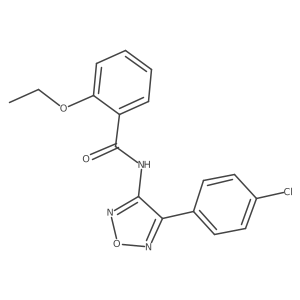 N-(4-(4-chlorophenyl)-1,2,5-oxadiazol-3-yl)-2-ethoxybenzamide结构式