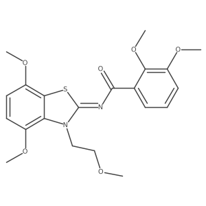 (E)-N-(4,7-dimethoxy-3-(2-methoxyethyl)benzo[d]thiazol-2(3H)-ylidene)-2,3-dimethoxybenzamide Structure