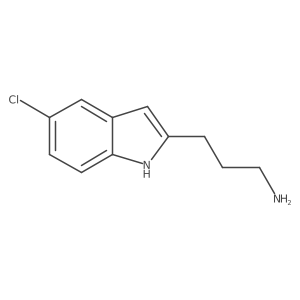 3-(5-chloro-1H-indol-2-yl)propan-1-amine结构式