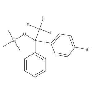 [1-(4-Bromophenyl)-2,2,2-trifluoro-1-phenylethoxy]-trimethylsilane结构式
