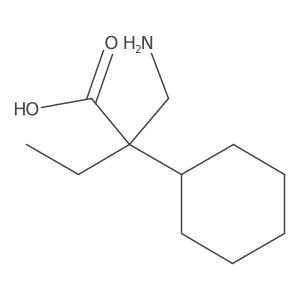 I+/--(Aminomethyl)-I+/--ethylcyclohexaneacetic acid Structure
