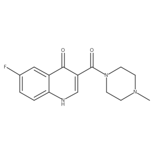 6-Fluoro-3-[(4-methylpiperazin-1-yl)carbonyl]quinolin-4-ol Structure