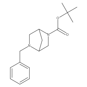 Tert-butyl 5-benzyl-2,5-diazabicyclo[2.2.1]heptane-2-carboxylate Structure