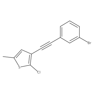 3-[2-(3-Bromophenyl)ethynyl]-2-chloro-5-methylthiophene Structure