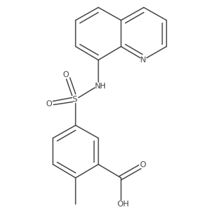 2-methyl-5-[(8-quinolinylamino)sulfonyl]Benzoic acid Structure