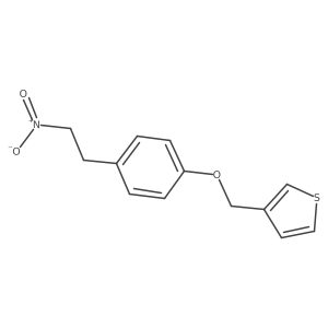 3-(4-(2-Nitro-ethyl)-phenoxymethyl)-thiophene结构式