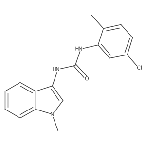 1-(5-chloro-2-methylphenyl)-3-(1-methyl-1H-indol-3-yl)urea Structure