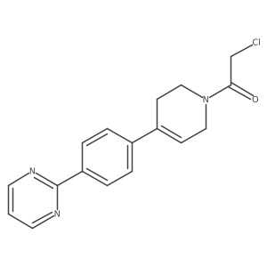 2-Chloro-1-[4-(4-pyrimidin-2-yl-phenyl)-3,6-dihydro-2H-pyridin-1-yl]-ethanone Structure