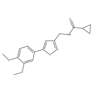 N-((5-(3,4-dimethoxyphenyl)isoxazol-3-yl)methyl)cyclopropanecarboxamide Structure