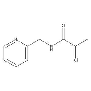2-Chloro-N-(pyridin-2-ylmethyl)propanamide结构式