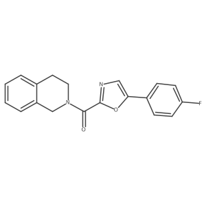 (3,4-dihydroisoquinolin-2(1H)-yl)(5-(4-fluorophenyl)oxazol-2-yl)methanone Structure