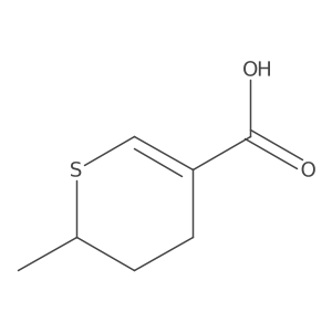 3,4-Dihydro-2-methyl-2H-thiopyran-5-carboxylic acid结构式