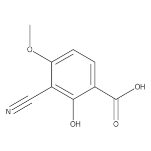 Benzoic acid, 3-cyano-2-hydroxy-4-methoxy- Structure