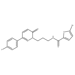 5-bromo-N-(3-(3-(4-fluorophenyl)-6-oxopyridazin-1(6H)-yl)propyl)furan-2-carboxamide Structure