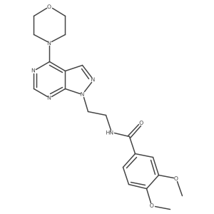 3,4-dimethoxy-N-(2-(4-morpholino-1H-pyrazolo[3,4-d]pyrimidin-1-yl)ethyl)benzamide Structure