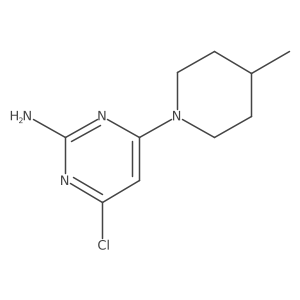 4-Chloro-6-(4-methylpiperidin-1-yl)pyrimidin-2-amine Structure