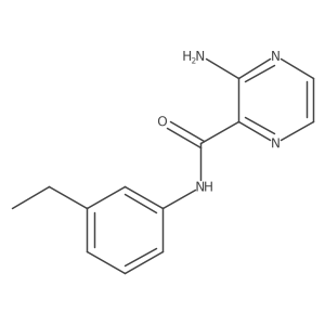 3-amino-N-(3-ethylphenyl)pyrazine-2-carboxamide Structure
