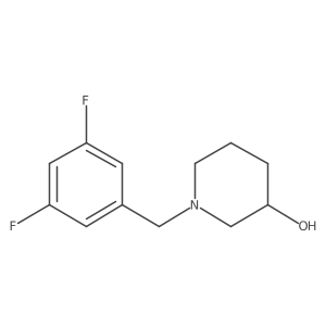 1-(3,5-Difluorobenzyl)piperidin-3-ol结构式